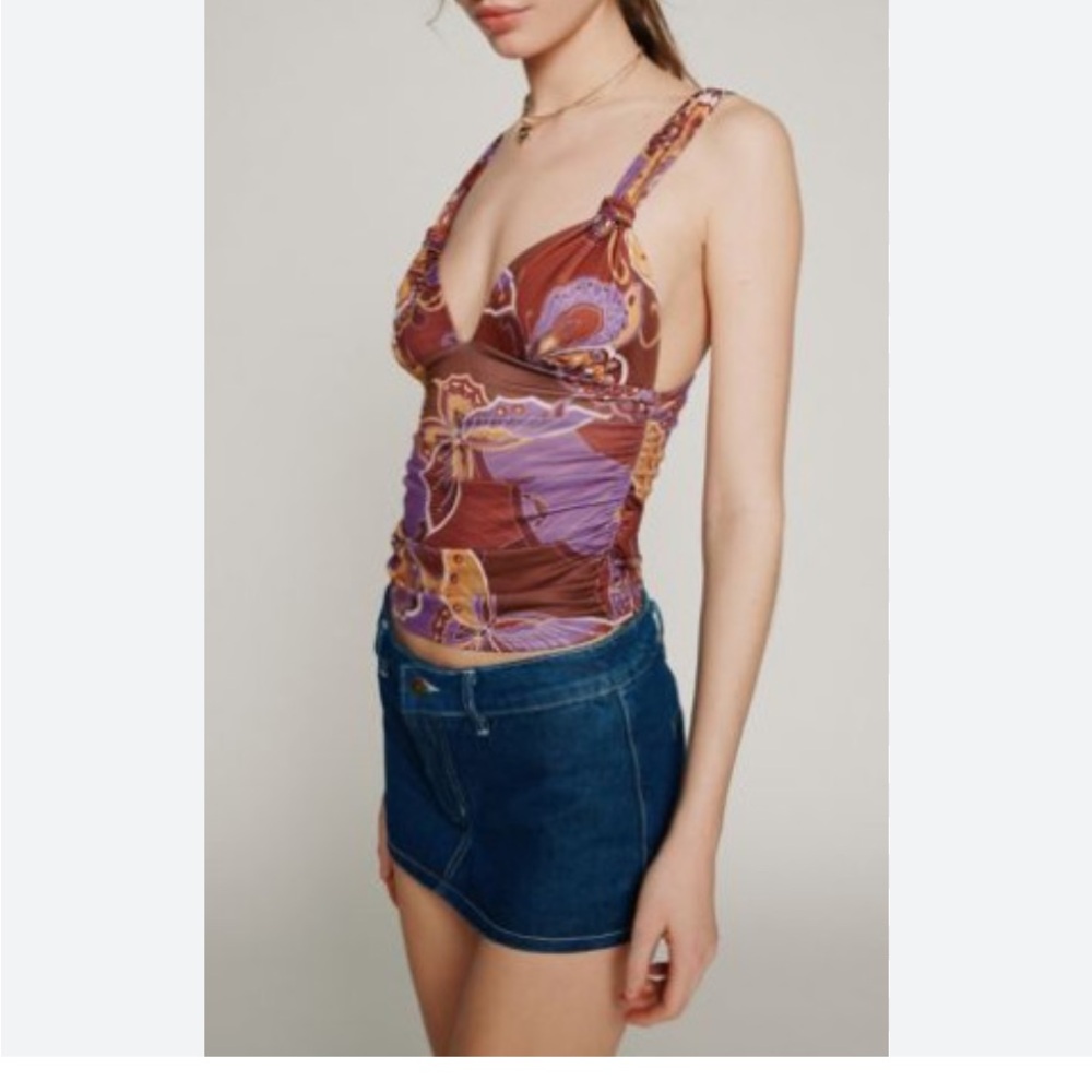 Kimchi Blue Brown and Purple Camisole